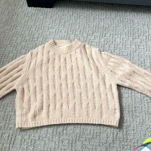 Beige pink Zara sweater